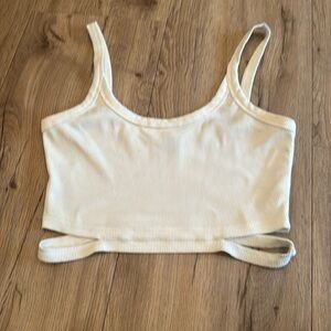 I’m selling a white basic tanktop.